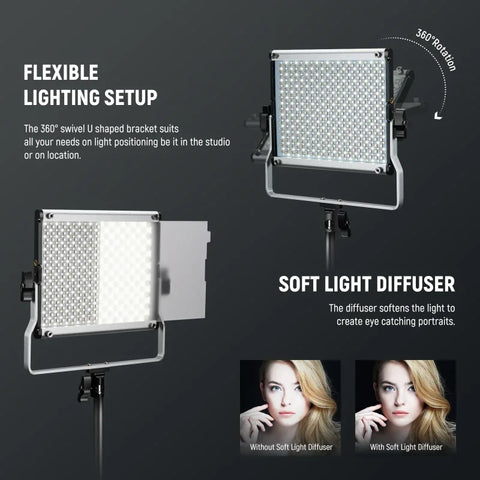 Neewer 2 × 660 PRO II RGBWW 50W LED Constant Light Panel Kit | CameraStuff | South Africa Gauteng Online Shop