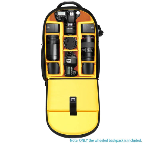 Neewer 2-in-1 Trolley Wheeled Camera Backpack Bag Yellow | CameraStuff | South Africa Gauteng Online Shop