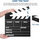 Neewer 27x30cm Wooden Chalk Clapperboard Film Production Slate Kit (Black) | CameraStuff | South Africa Gauteng Online Shop