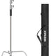 Neewer 300cm Adjustable C-Stand Light Stand with Extension Boom Arm, Removable Turtle-Base and Carry Bag | CameraStuff | South Africa Gauteng Online Shop