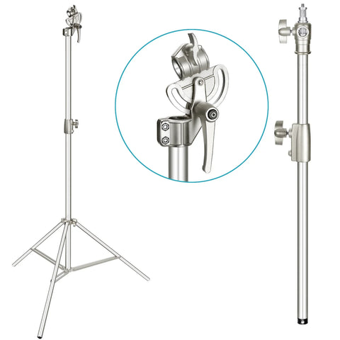 Neewer 385cm 2-in-1 Silver Boom Stand and Light Stand with Sandbag Counterweight | CameraStuff | South Africa Gauteng Online Shop