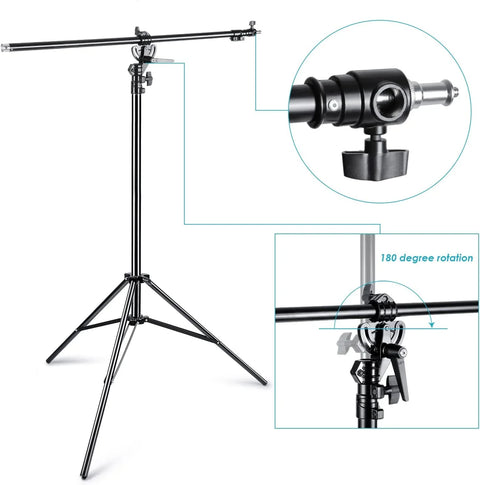 Neewer 390cm 2-in-1 Black Boom Stand and Light Stand with Sandbag Counterweight | CameraStuff | South Africa Gauteng Online Shop