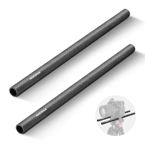 Neewer 40cm 2-Pack Carbon Fiber 15mm Rods for Camera Rigs | CameraStuff | South Africa Gauteng Online Shop