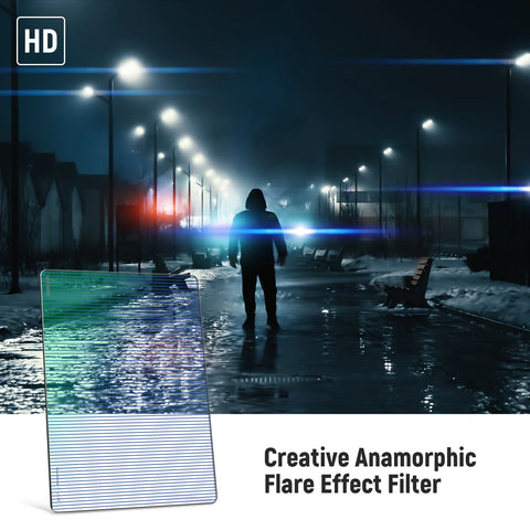 Neewer 4"x5.65" Cinematic Blue Streak Effect Square Filter for Matte Box | CameraStuff | South Africa Gauteng Online Shop