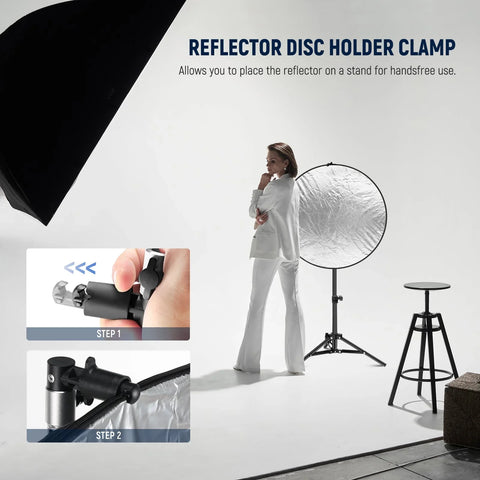 Neewer 5-in-1 110cm Round Reflector Kit with Holder Clip & Bag | CameraStuff | South Africa Gauteng Online Shop