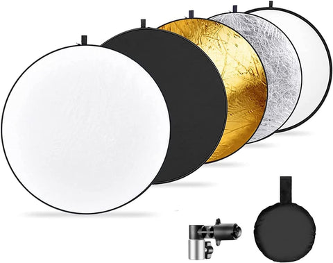 Neewer 5-in-1 110cm Round Reflector Kit with Holder Clip & Bag | CameraStuff | South Africa Gauteng Online Shop