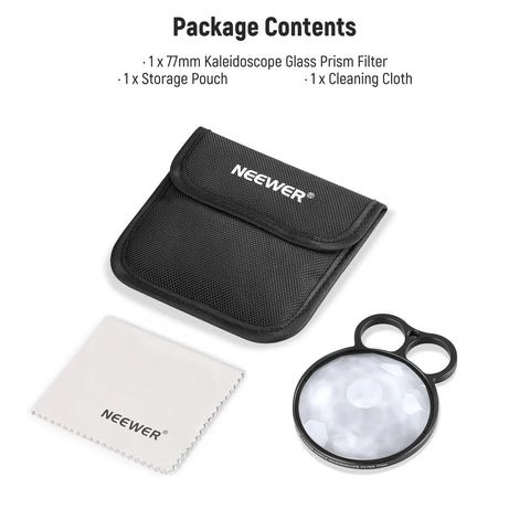 Neewer 77mm Handheld Kaleidoscope Prism Lens FX Filter | CameraStuff | South Africa Gauteng Online Shop