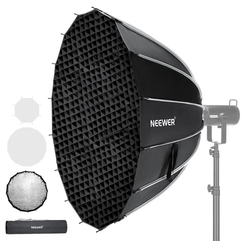 Neewer 85cm Deep Parabolic Quick Release Softbox With Honeycomb Grid | CameraStuff | South Africa Gauteng Online Shop