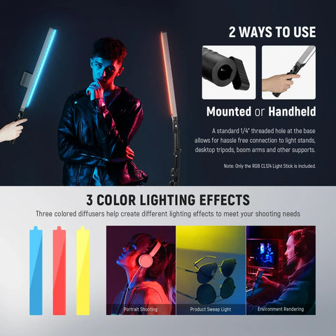 NEEWER BH20B 2 Pack Upgraded LED Video Light Stick Kit | CameraStuff | South Africa Gauteng Online Shop