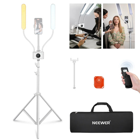 Neewer BH40B Esthetician Dual LED Constant Light Kit with Stand & Bag | CameraStuff | South Africa Gauteng Online Shop