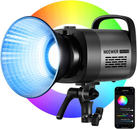 Neewer Bundle | 2 x Neewer CB60 70w RGB LED + 2 x 260cm Air-Cushioned Stand | CameraStuff | South Africa Gauteng Online Shop