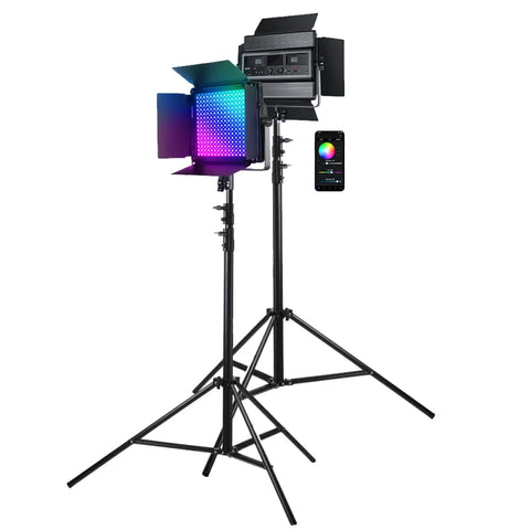 Neewer Bundle | 2 x Neewer RGB1200 RGB 60w LED Panels + Stands | CameraStuff | South Africa Gauteng Online Shop