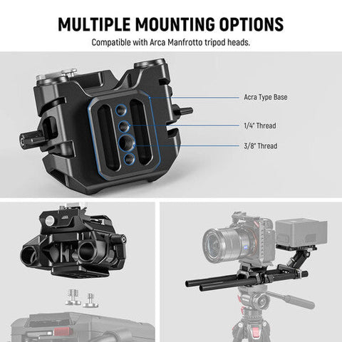 Neewer Camera Rig Kit with LWS Arca-Type Baseplate & V-Mount Plate & 30cm 15mm Rods | CameraStuff | South Africa Gauteng Online Shop