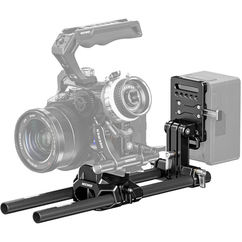 Neewer Camera Rig Kit with LWS Arca-Type Baseplate & V-Mount Plate & 30cm 15mm Rods | CameraStuff | South Africa Gauteng Online Shop