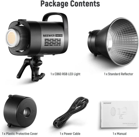 Neewer CB60 70W RGBWW LED Constant Light Monolight with Bowens Mount | CameraStuff | South Africa Gauteng Online Shop