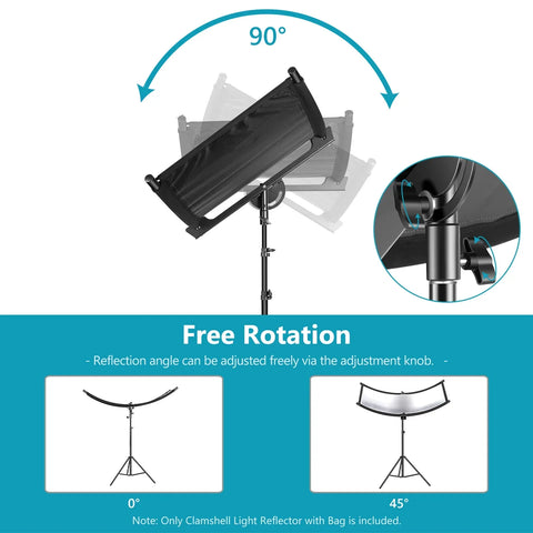 Neewer Clamshell Curved Reflector with 200cm Stand | CameraStuff | South Africa Gauteng Online Shop