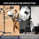 Neewer DS010 Mobile Live Streaming Multi Mount Light Stand with Wheels | CameraStuff | South Africa Gauteng Online Shop