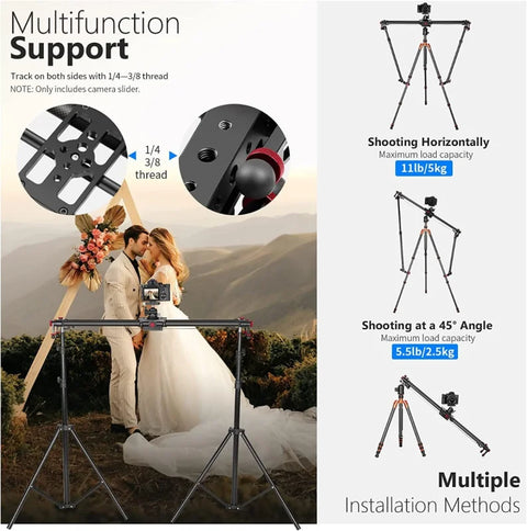 Neewer ER1-100 Motorized Electronic Carbon Fiber Camera Slider 100cm | CameraStuff | South Africa Gauteng Online Shop