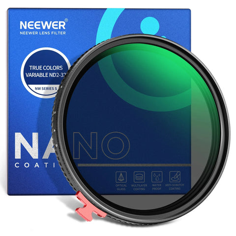 Neewer HD True Colours Variable ND Filter ND2-32 (1-5 Stops) 67mm | CameraStuff | South Africa Gauteng Online Shop