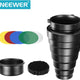 Neewer Medium Aluminium Alloy Conical Snoot Kit with Honeycomb Grid | CameraStuff | South Africa Gauteng Online Shop