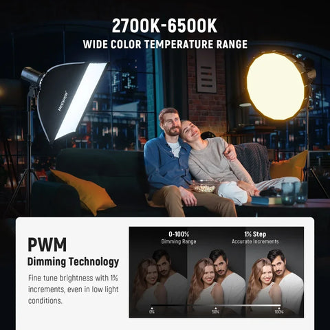 Neewer MS150B 130W Mini Bi-Colour LED Constant Light Monolight with Bowens Mount Adapter | CameraStuff | South Africa Gauteng Online Shop