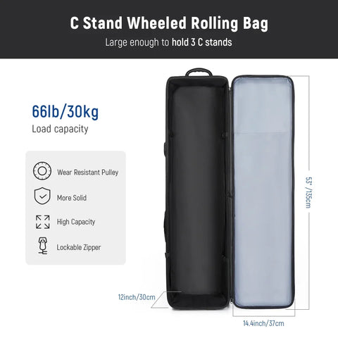 Neewer NB-04 C-Stand Carry Bag with Wheels 135cmx37cmx30cm | CameraStuff | South Africa Gauteng Online Shop