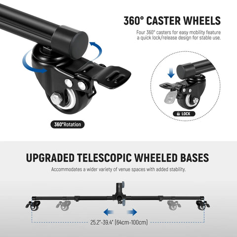 Neewer NK-02 3m x 2.1m Backdrop Stand with Casters | CameraStuff | South Africa Gauteng Online Shop