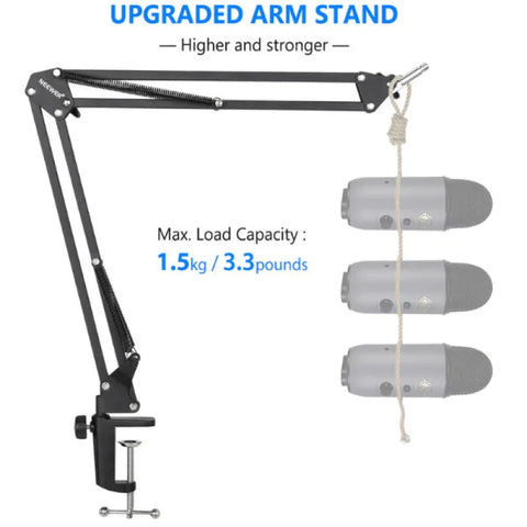 Neewer NW-35 Desktop Streaming Microphone Holder with Scissor Boom Arm and 1/4" Mount | CameraStuff | South Africa Gauteng Online Shop