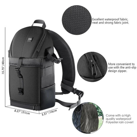 Neewer NW-XJB02S Sling Camera Backpack Bag Purple | CameraStuff | South Africa Gauteng Online Shop