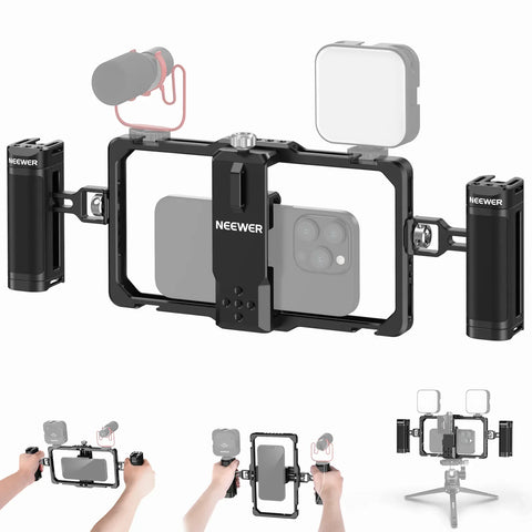 Neewer PA009 Upgraded Phone Rig Vlogging Cage Kit | CameraStuff | South Africa Gauteng Online Shop