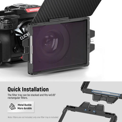 Neewer PG002 Mini Matte Box with a 4"x5.65" Filter Tray and Adapter Rings | CameraStuff | South Africa Gauteng Online Shop