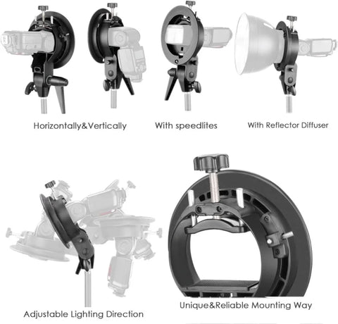 Neewer S-Type Bracket Holder with Bowens Mount | CameraStuff | South Africa Gauteng Online Shop