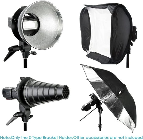 Neewer S-Type Bracket Holder with Bowens Mount | CameraStuff | South Africa Gauteng Online Shop