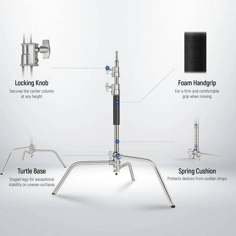 Neewer SC172 172cm Stainless Steel Heavy Duty Mini C-Stand | CameraStuff | South Africa Gauteng Online Shop