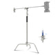 Neewer SC340AW 330cm Air-Cushioned Stainless Steel C-Stand with Boom Arm and Wheels | CameraStuff | South Africa Gauteng Online Shop