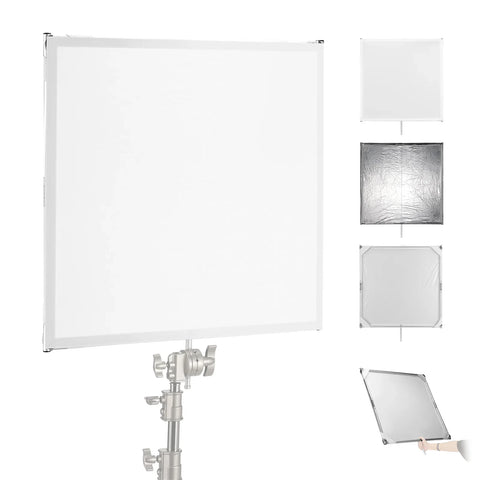 Neewer SF7575F 75x75cm Collapsible Scrim and Reflector Set for C-Stand | CameraStuff | South Africa Gauteng Online Shop