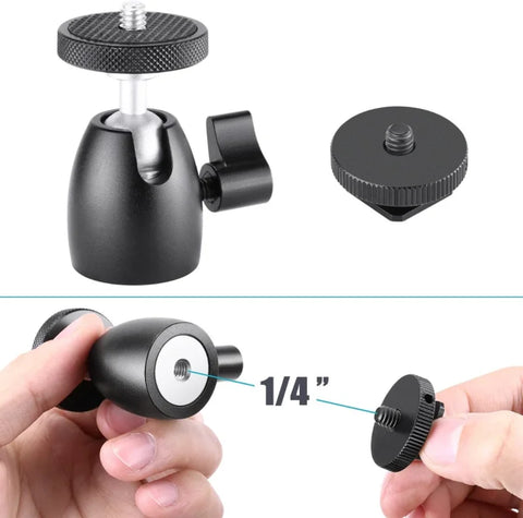 Neewer Smartphone Holder with Mini 1/4" Ball Head Mount | CameraStuff | South Africa Gauteng Online Shop