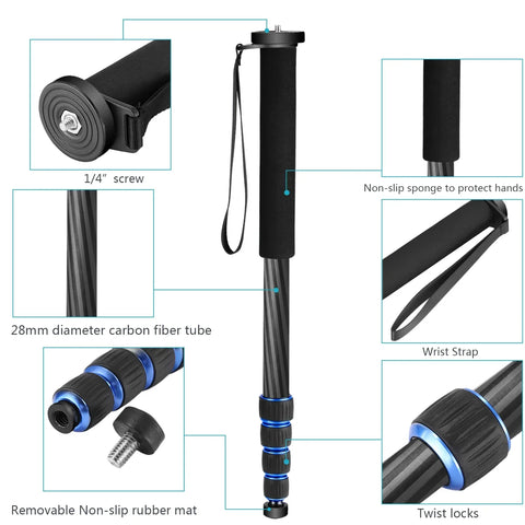 Neewer T333C Carbon Fiber Monopod | CameraStuff | South Africa Gauteng Online Shop