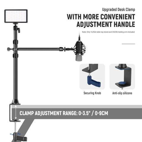 Neewer TL253A + DS001 Desktop Streaming Camera Mount Stand with 1/4" Ball Head & Clamp | CameraStuff | South Africa Gauteng Online Shop