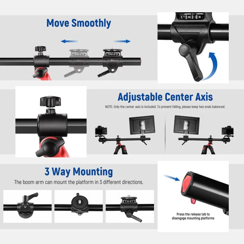 Neewer TP27 73.6" 2-in-1 Tripod with Boom Arm and Monopod | CameraStuff | South Africa Gauteng Online Shop