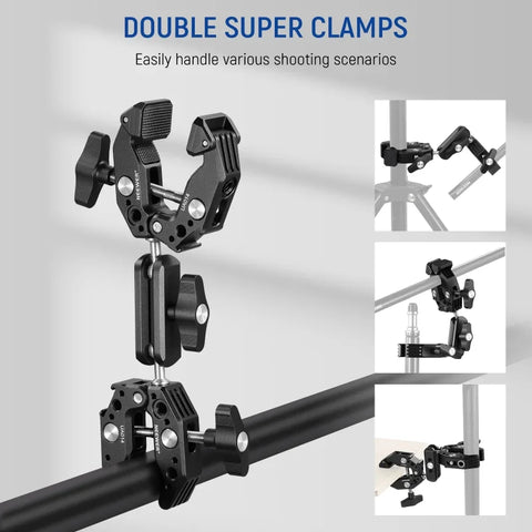 Neewer UA014 Double Super Clamp Camera and Accessory Mount | CameraStuff | South Africa Gauteng Online Shop