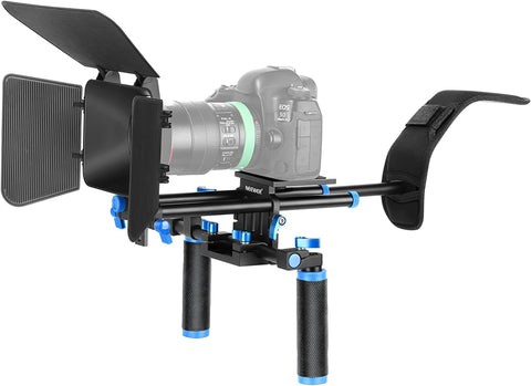 Neewer Universal Shoulder Camera Rig Kit with Matte Box, 15mm Rods and Dual Handles | CameraStuff | South Africa Gauteng Online Shop