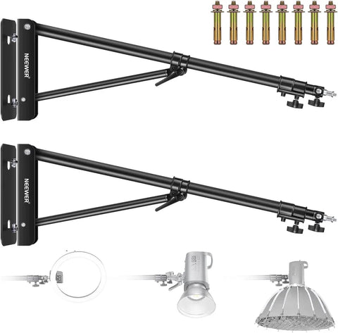 Neewer Wall Mounting Boom Arm 180cm (2-Pack) (Black) | CameraStuff | South Africa Gauteng Online Shop