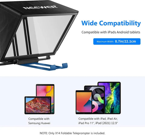 Neewer X14 Pro Aluminium Alloy Teleprompter (14-Inch) | CameraStuff | South Africa Gauteng Online Shop