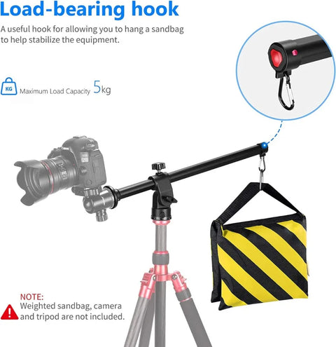 Neewer ZW-02 Boom Arm for Tripod 50cm Horizontal Center Column | CameraStuff | South Africa Gauteng Online Shop