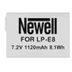 Newell Replacement Canon Battery LP-E8 for Canon Cameras | CameraStuff | South Africa Gauteng Online Shop