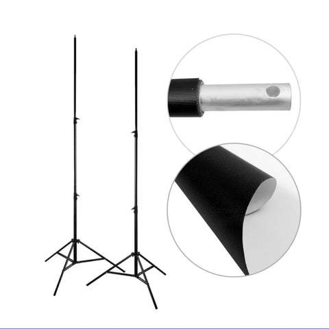 PVC Backdrop Bundle | 1.37x3m PVC White Studio Backdrop + Aliminium Crossbar + Stands | CameraStuff | South Africa Gauteng Online Shop