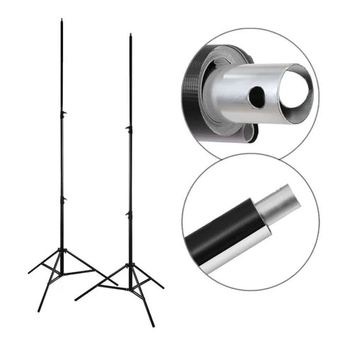 PVC Backdrop Bundle | 2.6x5m PVC White Studio Backdrop + Aliminium Crossbar + Stands | CameraStuff | South Africa Gauteng Online Shop