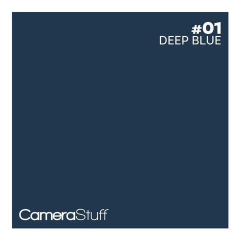 Camerastuff Seamless Paper Backdrop 1.35x10m no01 Deep Blue | CameraStuff | South Africa Gauteng Online Shop