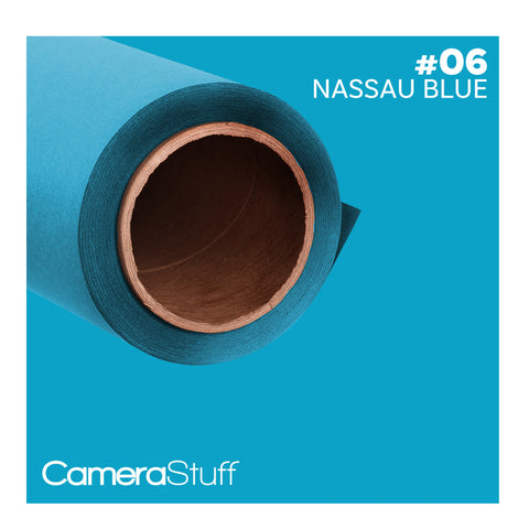 Camerastuff Seamless Paper Backdrop 1.35x10m no06 Nassau Blue | CameraStuff | South Africa Gauteng Online Shop